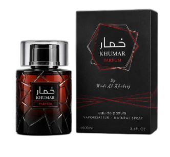 ادکلن مردانه خمارپارفوم وادی الخلیج حجم ۱۰۰ میل با رایحه گرم و ادویه‌ای (الهام‌گرفته از کیلیان انجلز شیر)