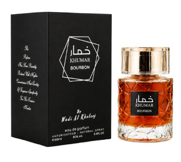 ادکلن یونیسکس خمار بوربون وادی الخلیج حجم ۱۰۰ میل با رایحه وانیل و ادویههای گرم